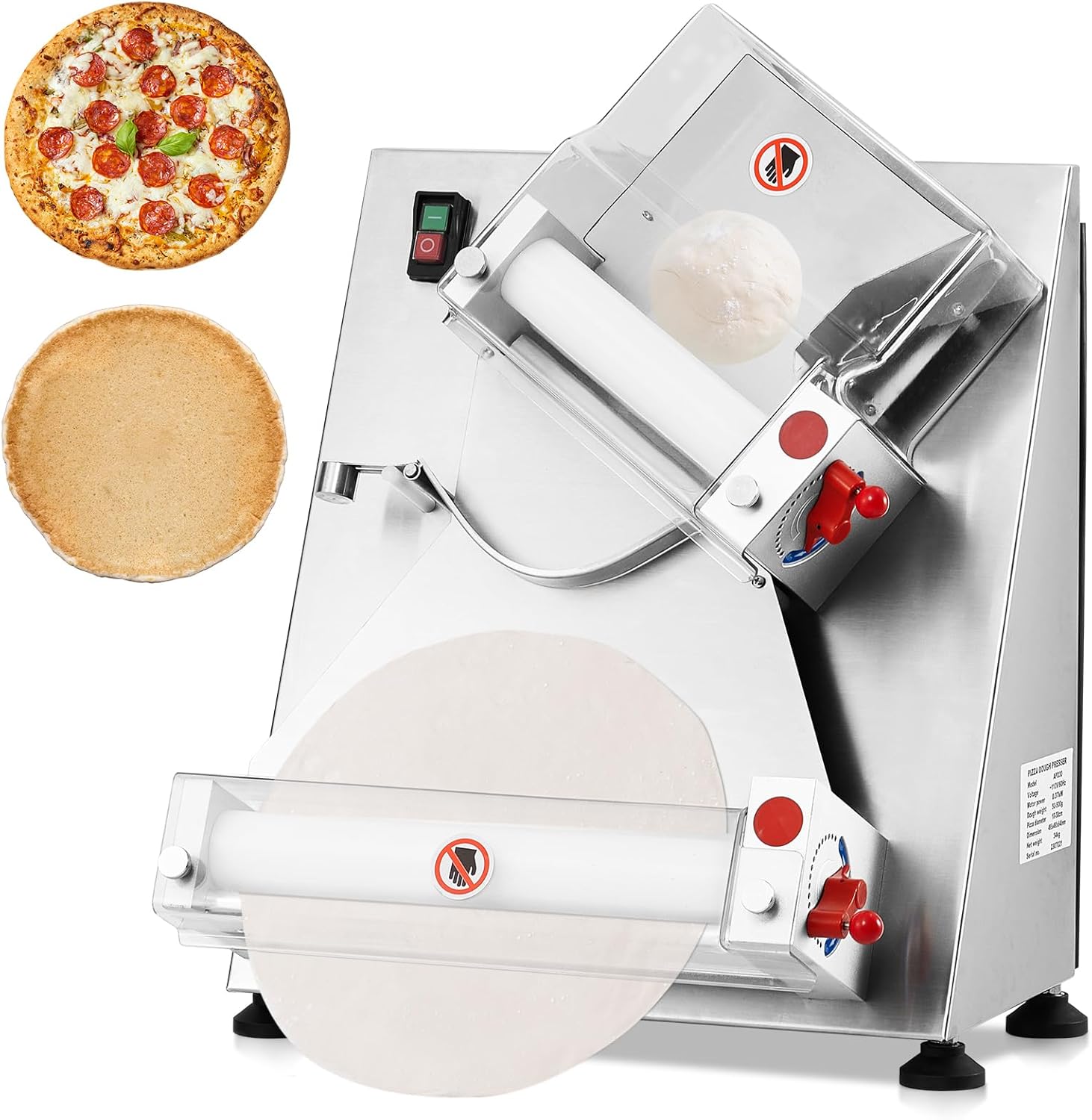 Industrial pizza dough sheeter