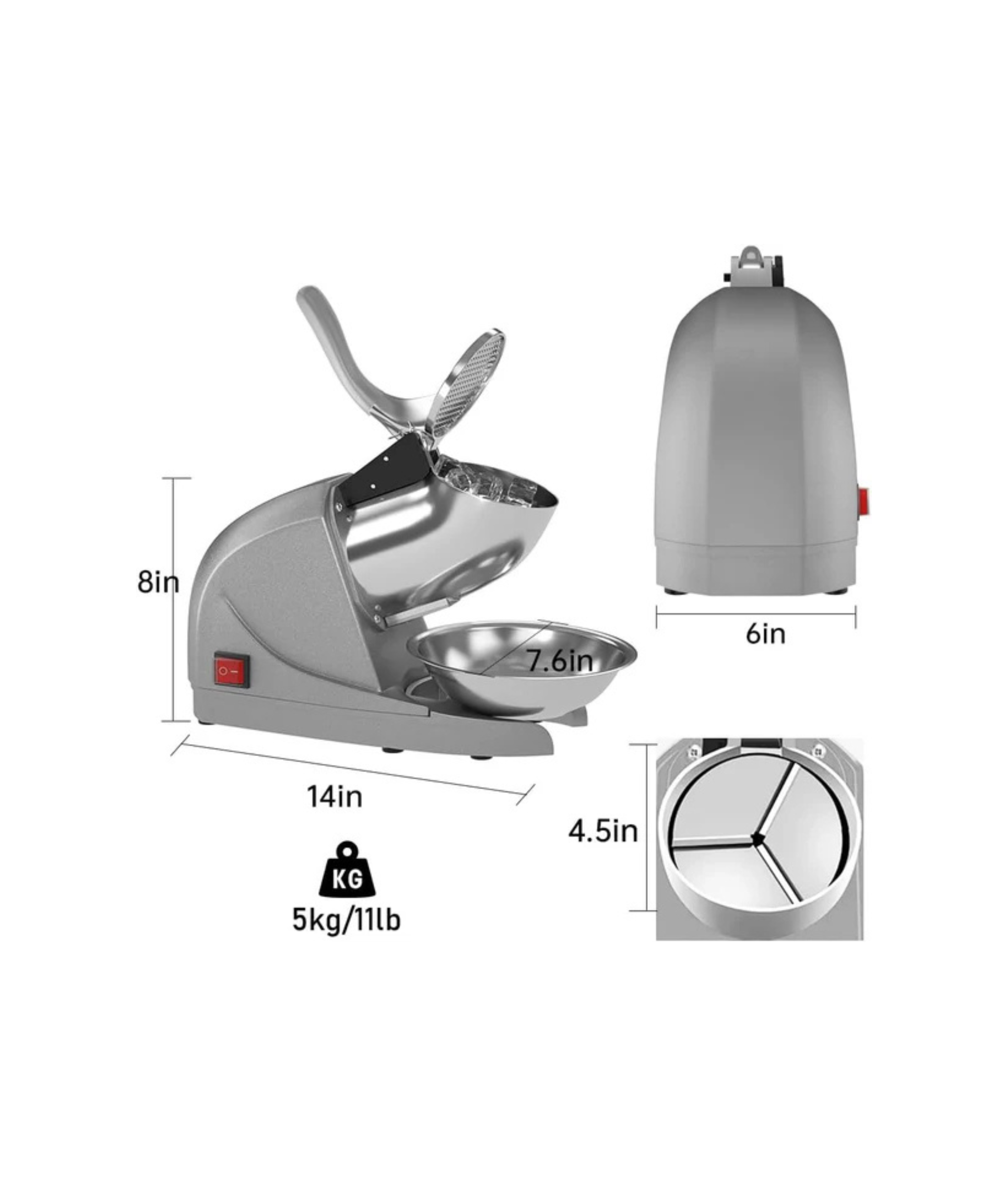 Industrial Multi-purpose Cube Ice Shaver Machines