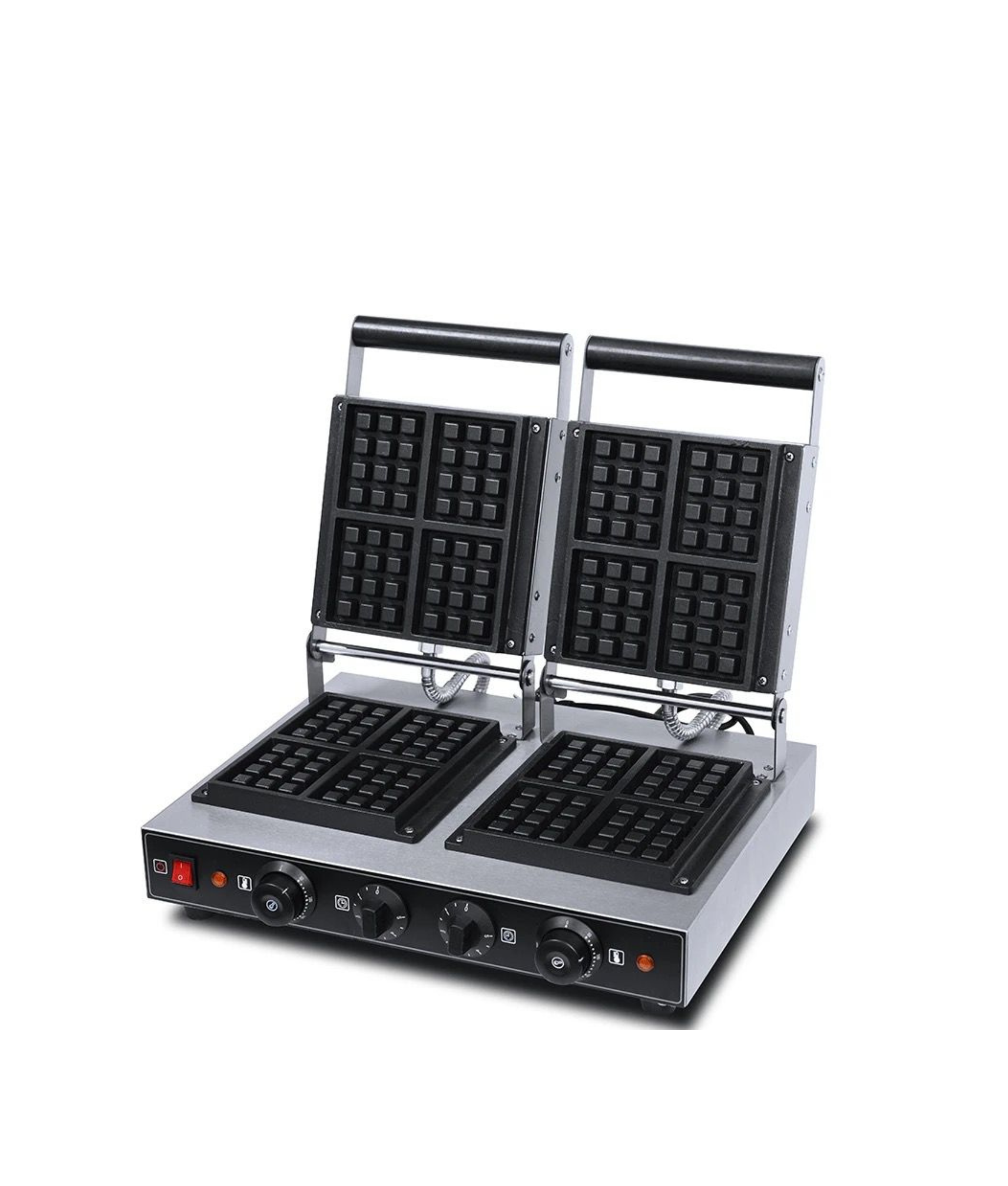 Industrial Double Square Waffle Maker