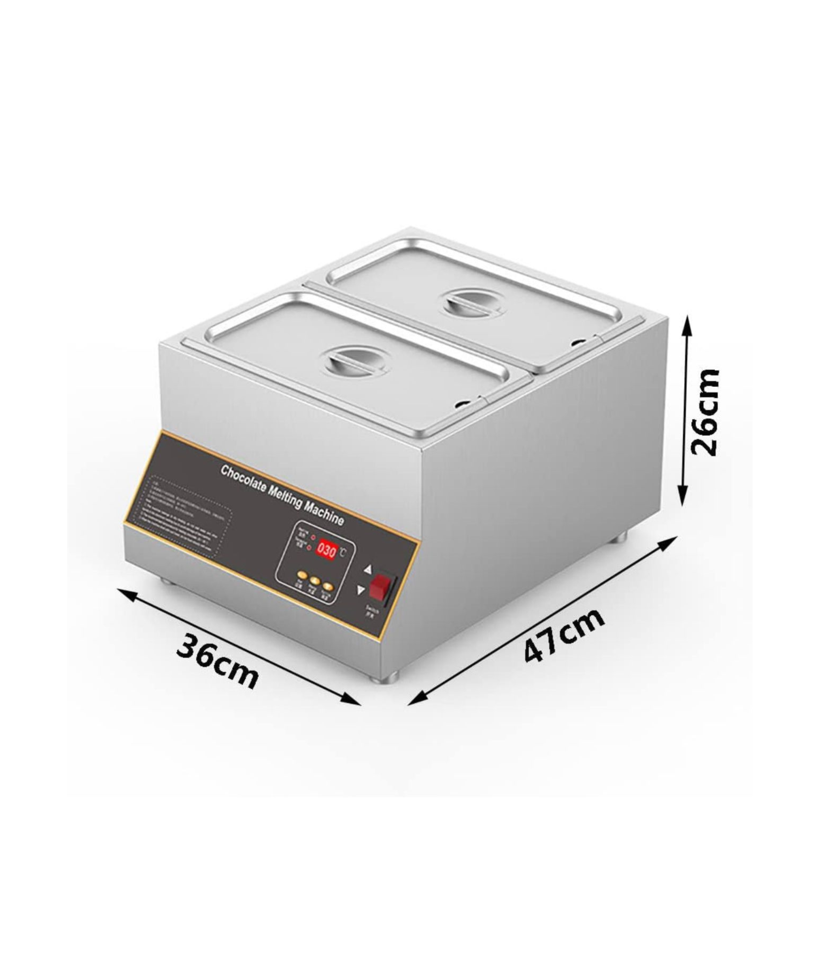 Industrial Chocolate Melting Machine - Double Pans