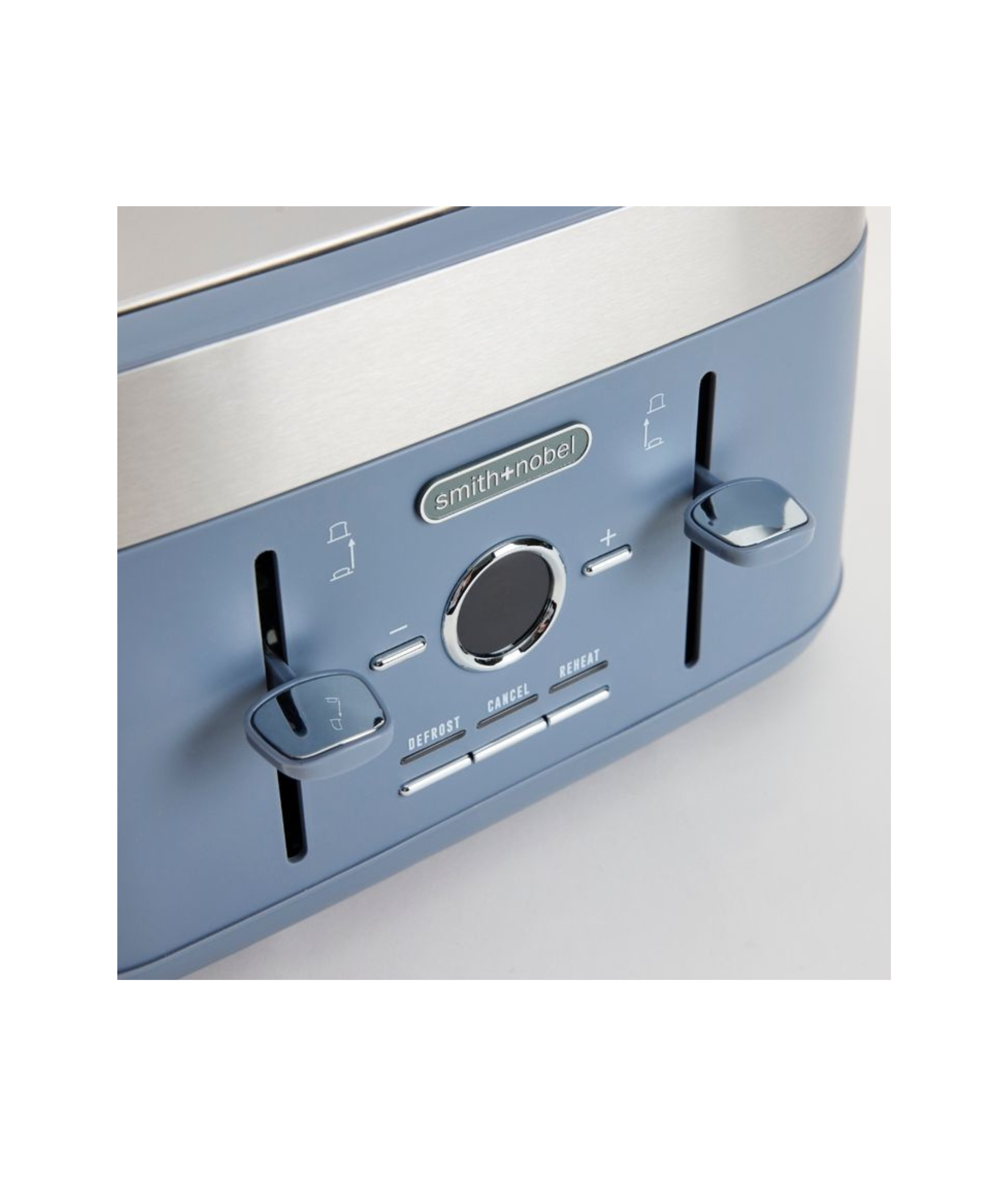 Smith + Nobel Colour Kitchen Digital Toaster Steel Blue 4 Slice
