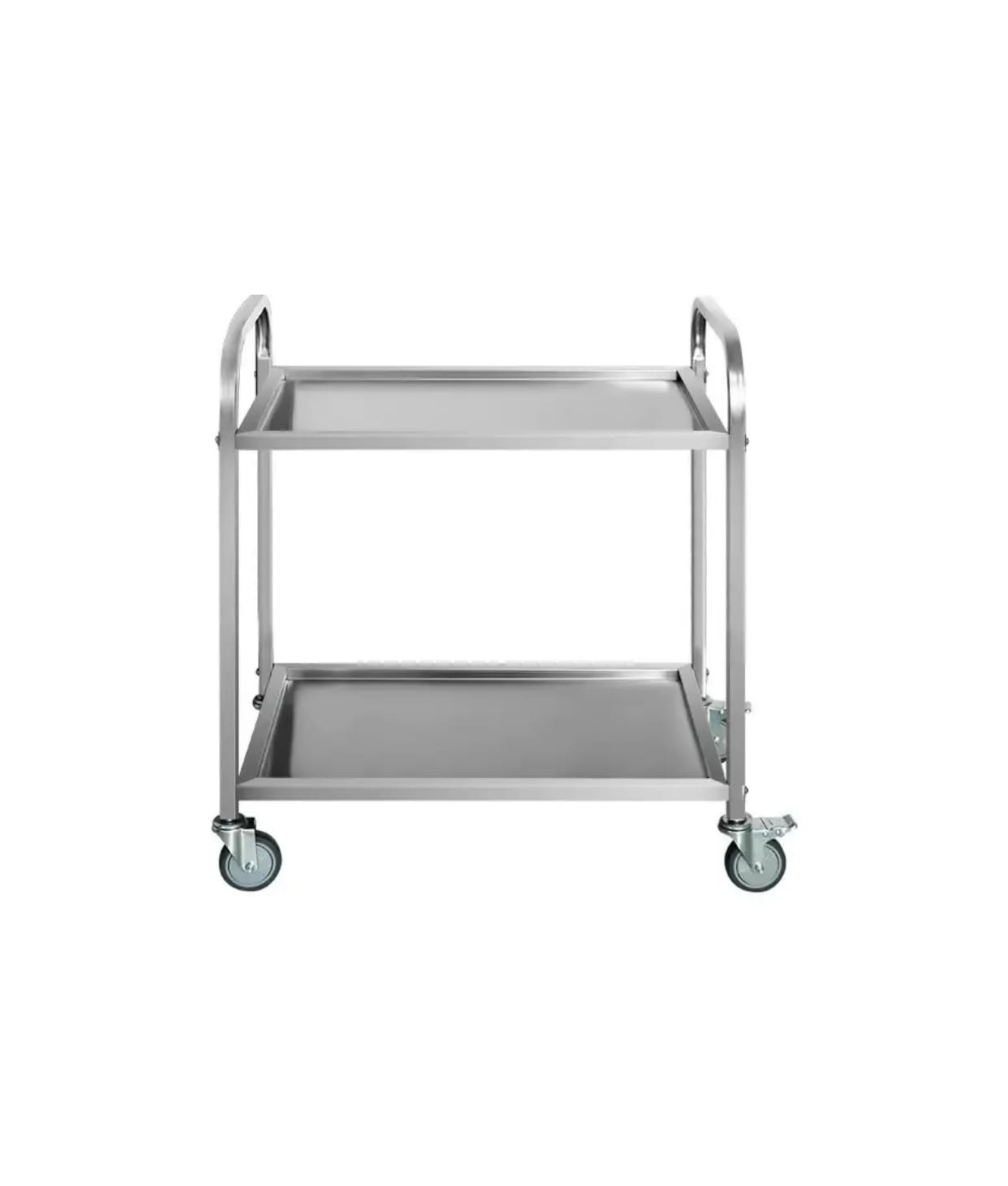 Stainless Steel Serving Trolley - 2 Shelf