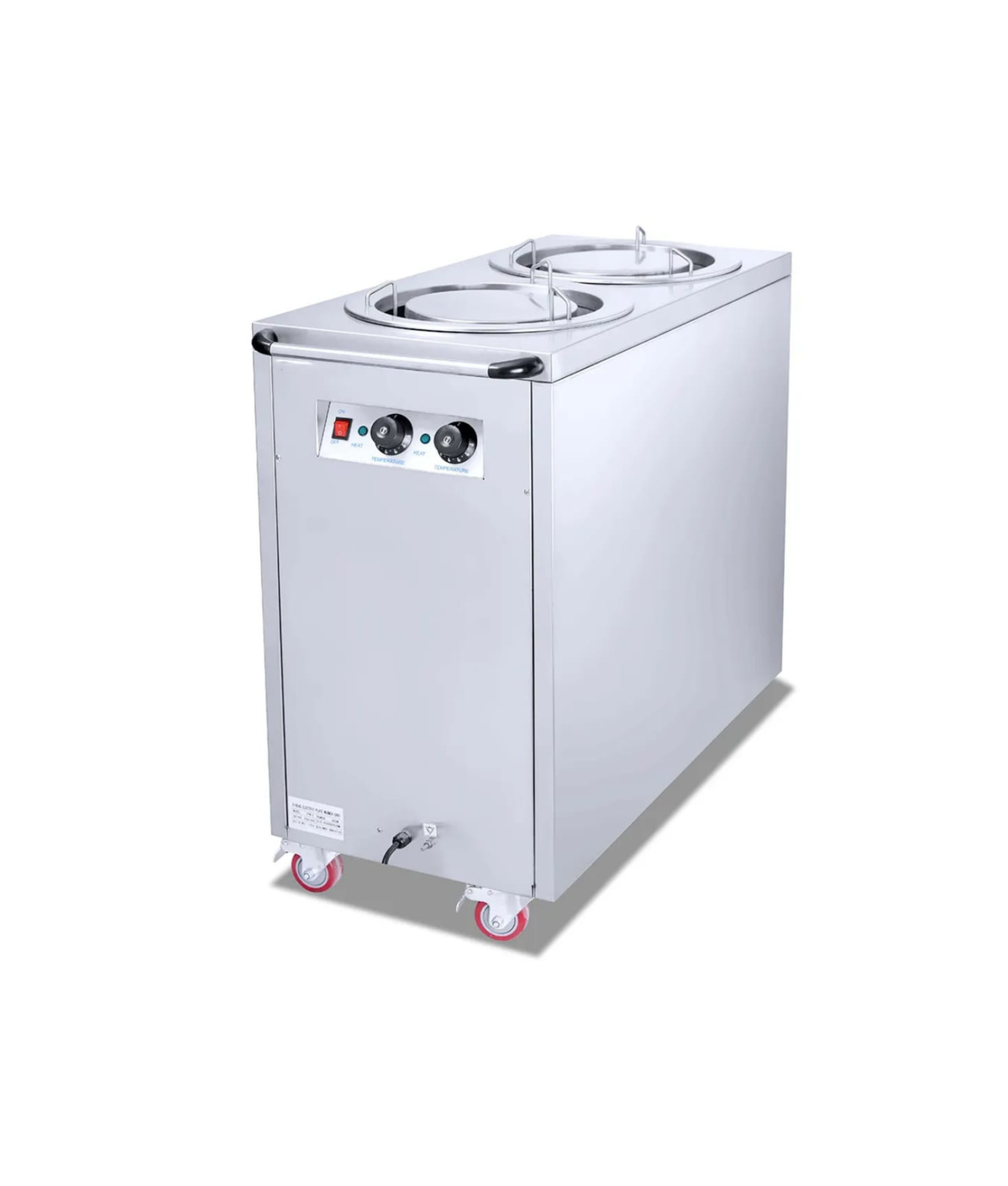 Industrial Plate Warming Cart - Double