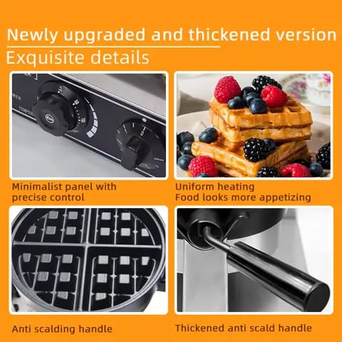 Industrial Rotary Waffle Maker - Single