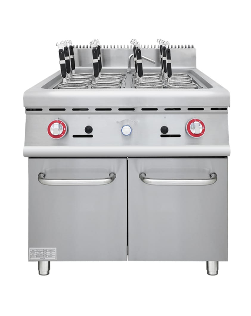 Industrial Pasta Boiler with Cabinet 12 Buckets