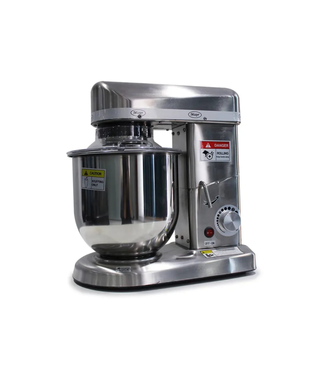 Industrial Stainless Steel Stand Mixer 5L