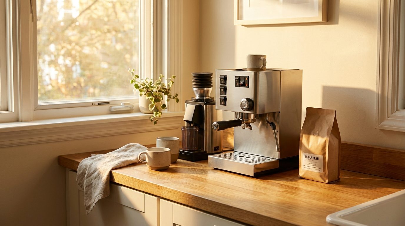 Home espresso machine setup: what you actually need to buy first