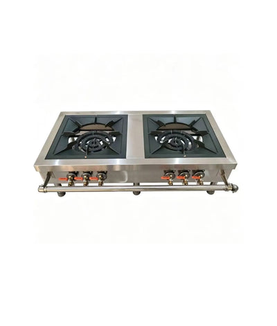 Industrial Stock Pot Cooker-03 Rings Double - product view 3