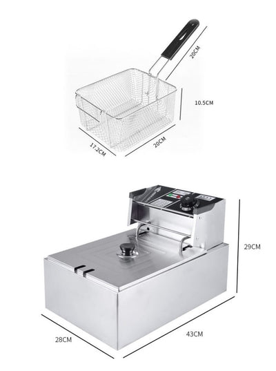 Industrial 6L Electric Deep fryer - product view 2
