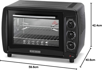 Black & Decker 35L Toaster Oven with Double Glass & Rotisserie Oven - product view 7
