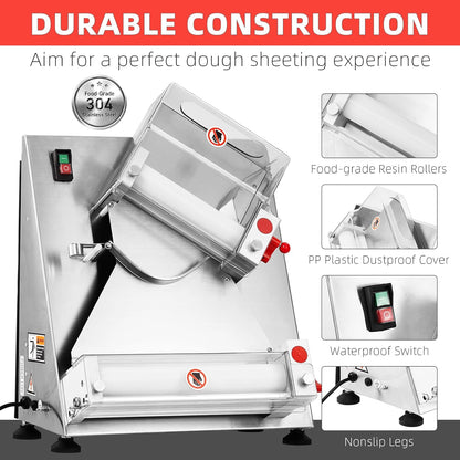 Commercial pizza dough sheeter