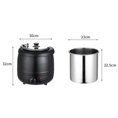 Industrial 10l soup kettle - product view 3