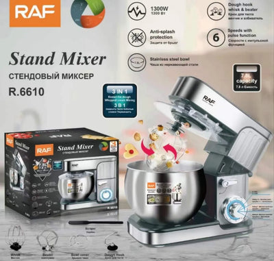 RAF 3 In 1 Stand And Dough Mixer 8L – R.6610 - product view 2
