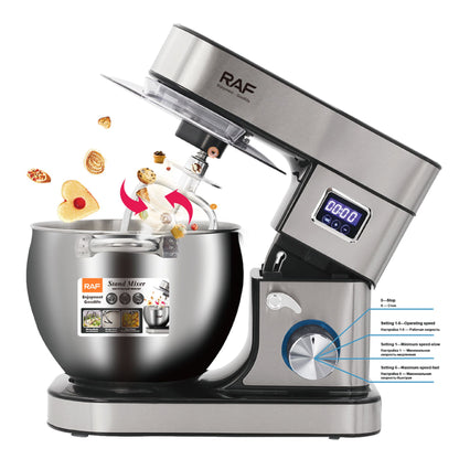 RAF 3-in-1 Stand Mixer 8L Capacity With Digital Display
