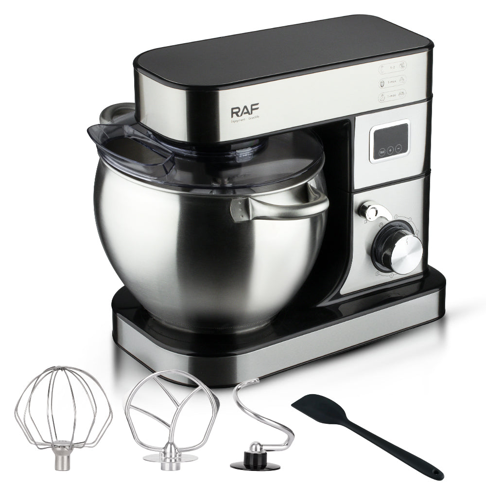 RAF 3-in-1 Stand Mixer 8L Capacity With Digital Display