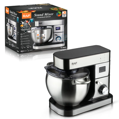 RAF 3-in-1 Stand Mixer 8L Capacity With Digital Display