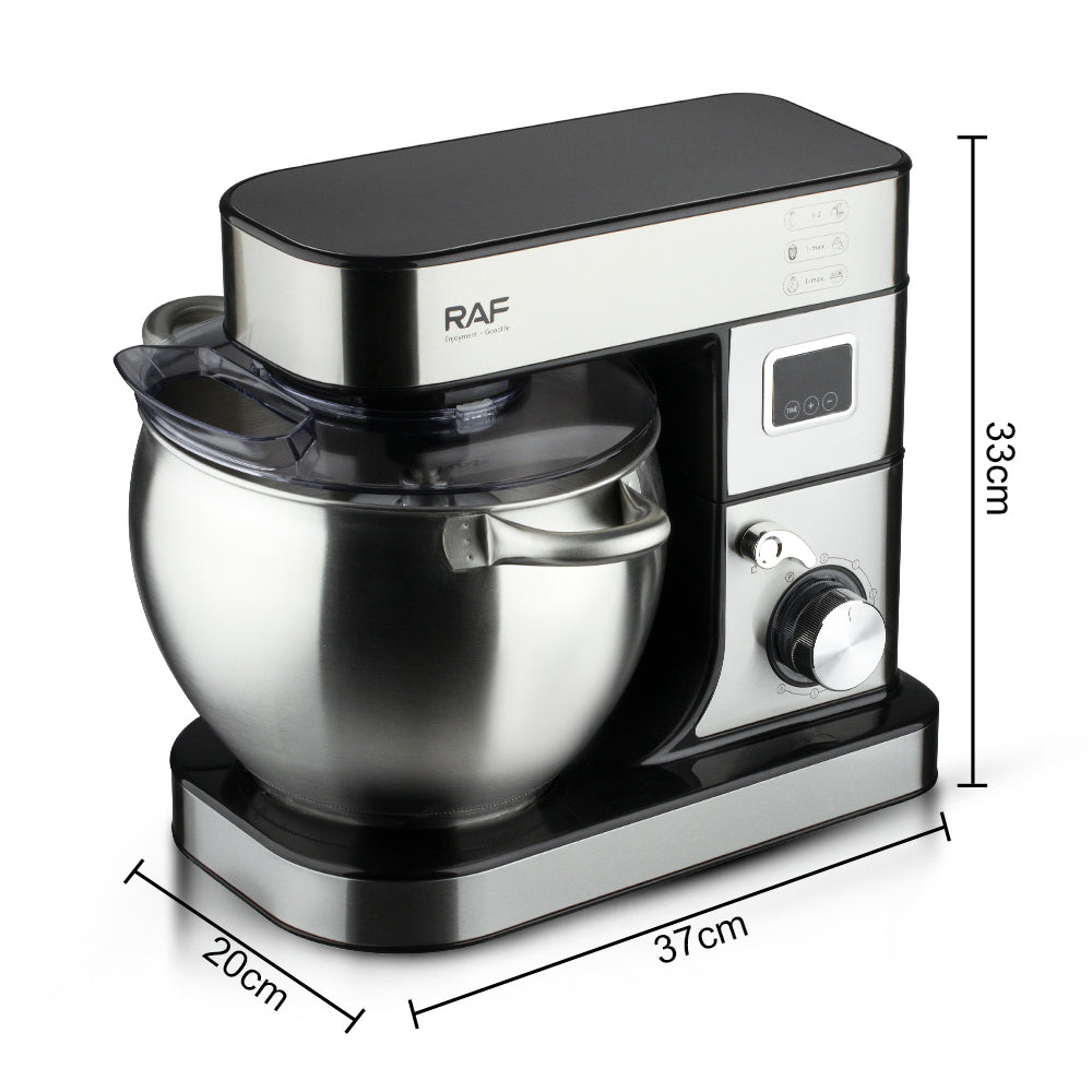 RAF 3-in-1 Stand Mixer 8L Capacity With Digital Display