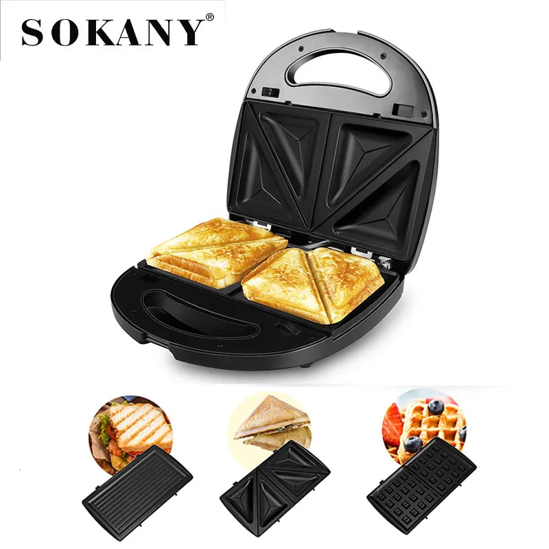 Sokany 3-in-1 sandwich maker