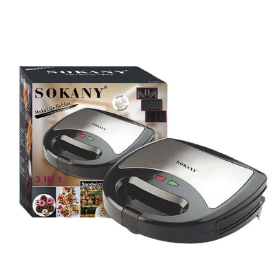 Sokany 3-in-1 sandwich maker - product view 4