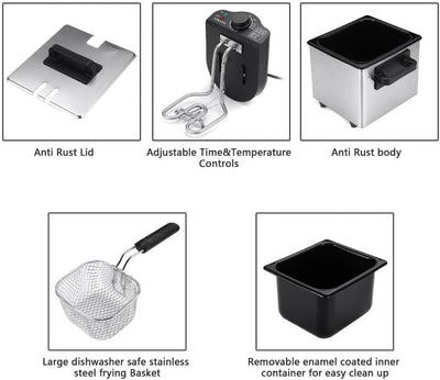 Sokany premium range 1.5L deep fryer - product view 3