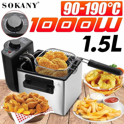 Sokany premium range 1.5L deep fryer