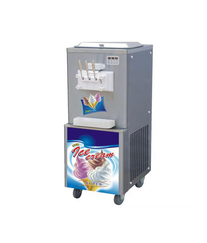 Industrial Soft Ice Cream Machine Stand Type - 3 Nozzle