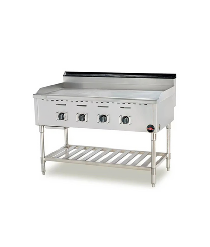 Industrial Gas Griddle with Stand - 1200mm (Half Grooved)