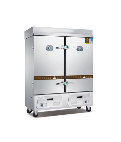 Industrial Gas Rice Steaming Cart 24 Trays
