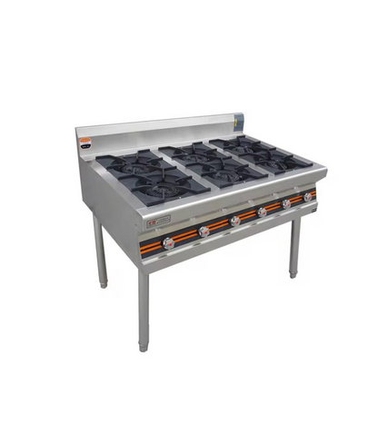 Industrial 06 Burner Stove With Stand (Oriental)