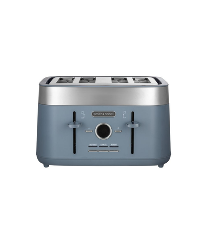 Smith + Nobel Colour Kitchen Digital Toaster Steel Blue 4 Slice