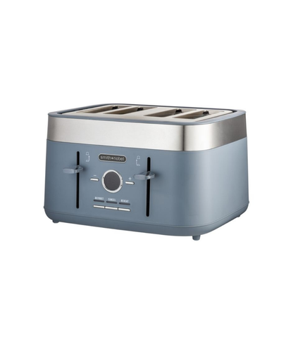 Smith + Nobel Colour Kitchen Digital Toaster Steel Blue 4 Slice