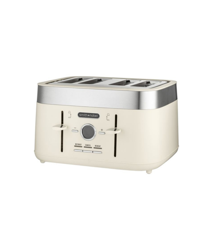 Smith + Nobel Colour Kitchen Digital Toaster Almond 4 Slice
