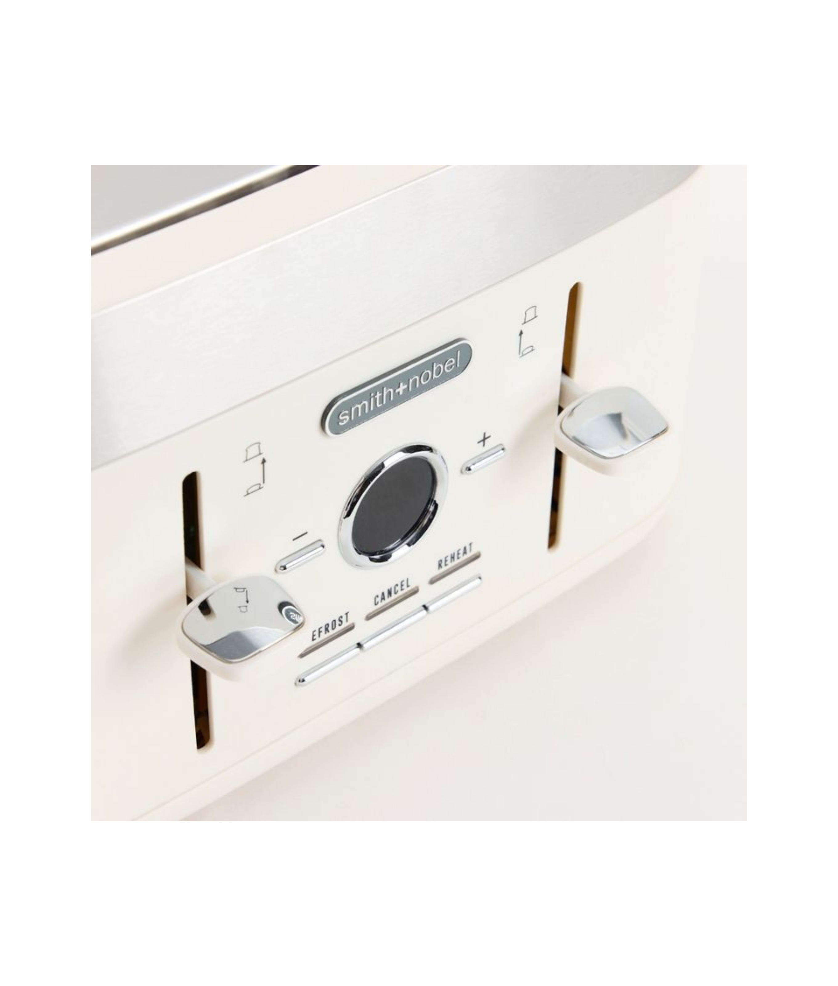 Smith + Nobel Colour Kitchen Digital Toaster Almond 4 Slice