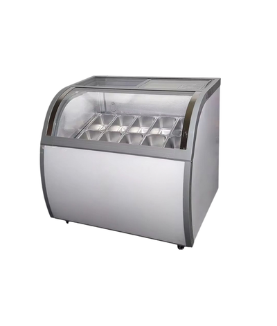 Industrial Gelato Ice Cream Display - 10 Pans