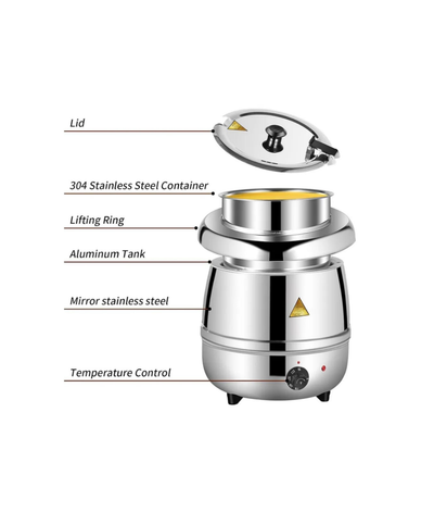 Industrial Soup Kettle 10L (Unique) - product view 2