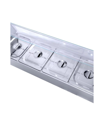 Industrial Electric Bain Marie 06 Pans Table Top (Unique) - product view 2