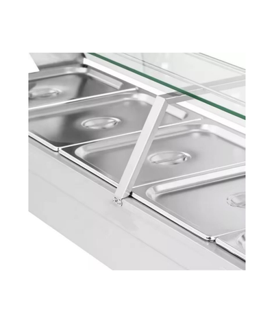 Industrial Electric Bain Marie 06 Pans Table Top - product view 2