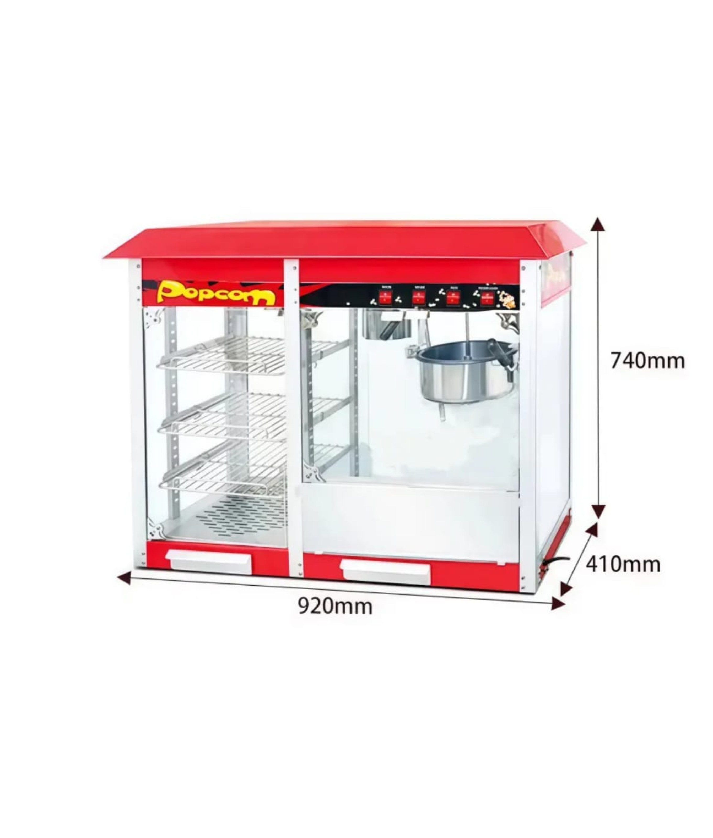 Industrial Electric Pop Corn Machine With Showcase