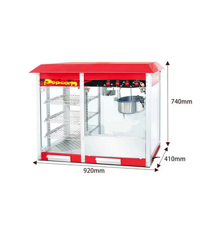 Industrial Electric Pop Corn Machine With Showcase - product view 2