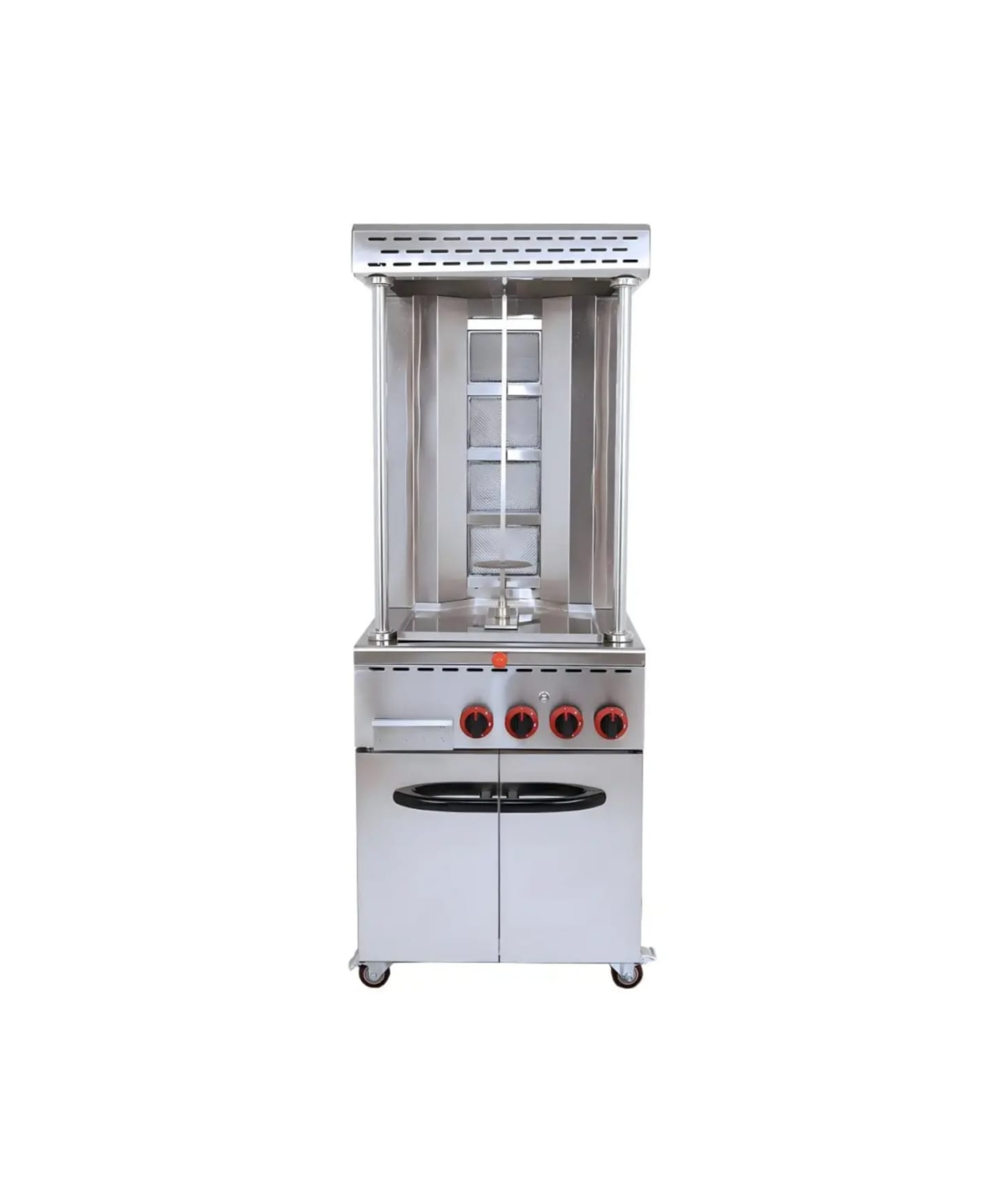 Industrial Gas Shawarma 04 Burners with Cabinet
