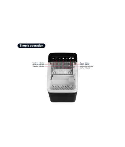 Kogan 12kg Ice Cube Maker(Domestic) - product view 3