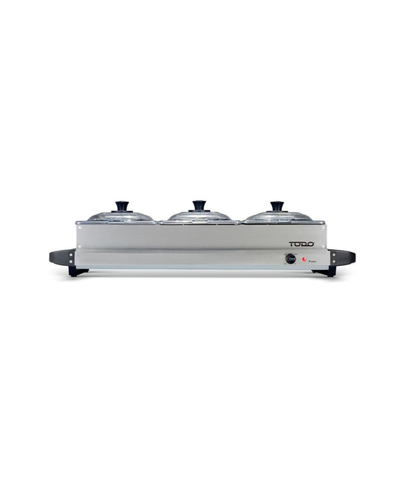 TODO 400W Buffet Server Electric 2L Serving Pot X3 Adjustable Thermostat