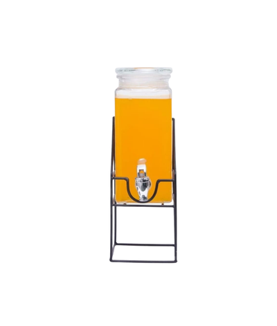 Glass Juice Dispenser With Stand Triple - product view 5