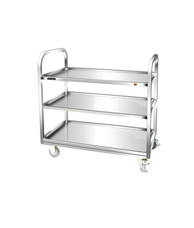 Stainless Steel Serving Trolley - 3 Shelf