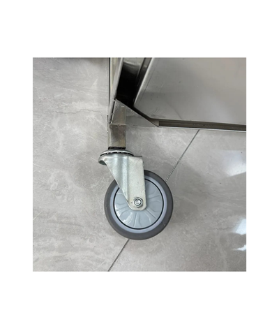 Stainless Steel Serving Trolley - 3 Shelf - product view 3