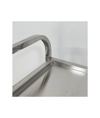 Stainless Steel Serving Trolley - 3 Shelf - product view 4