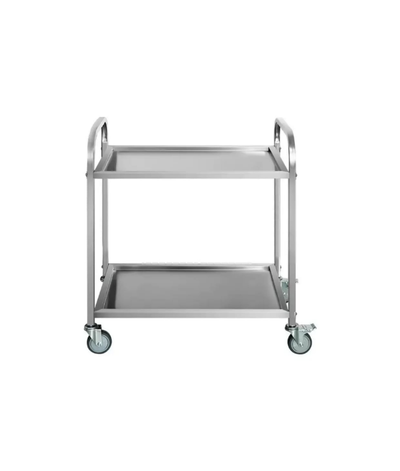 Stainless Steel Serving Trolley - 2 Shelf - product view 3