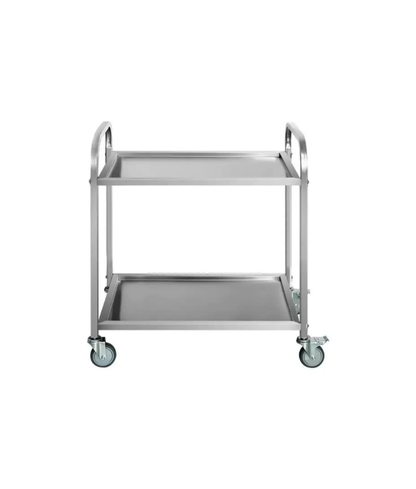 Stainless Steel Serving Trolley - 2 Shelf