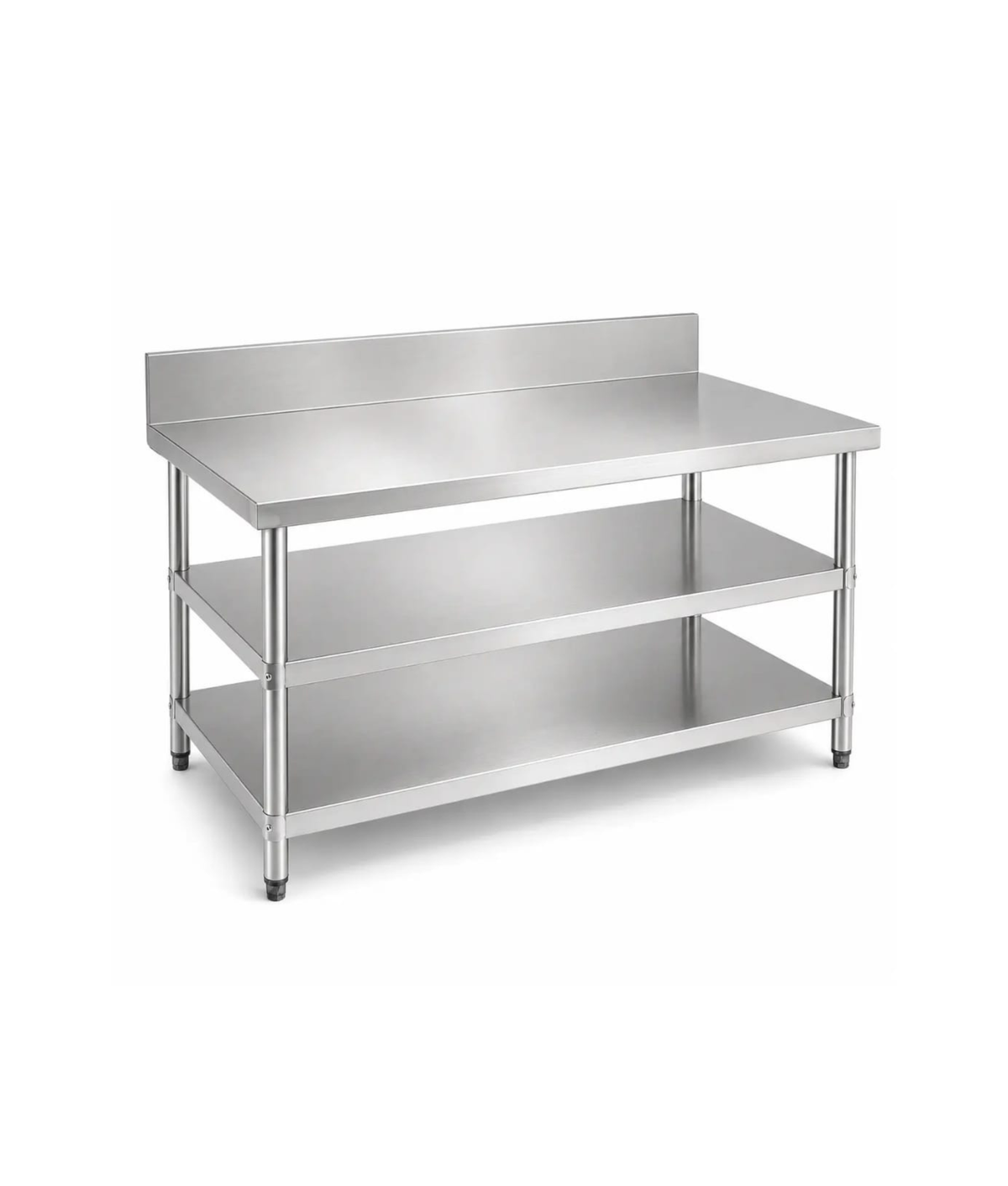 Stainless Working Table With Back-Splash 1000 x 700mm