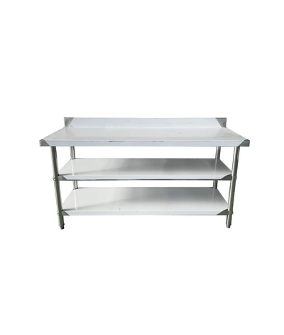 Stainless Working Table With Back-Splash 1000 x 700mm